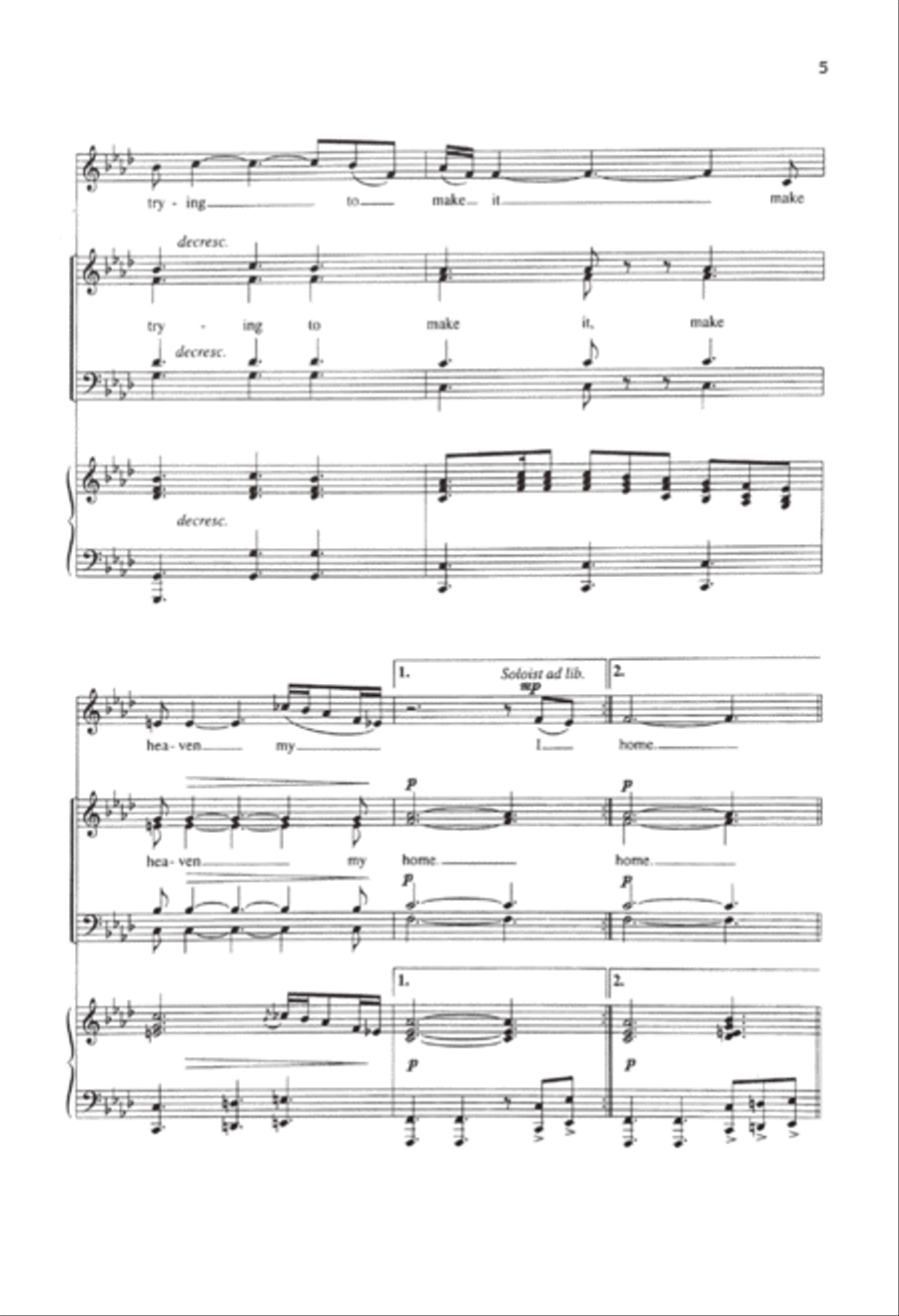 City Called Heaven 4-Part scores gallery preview page 3