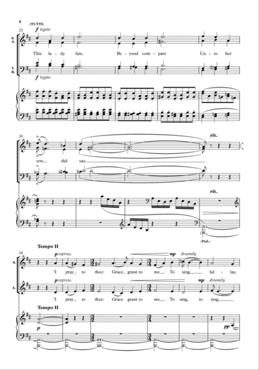 A star as bright as day 4-Part scores gallery preview page 4