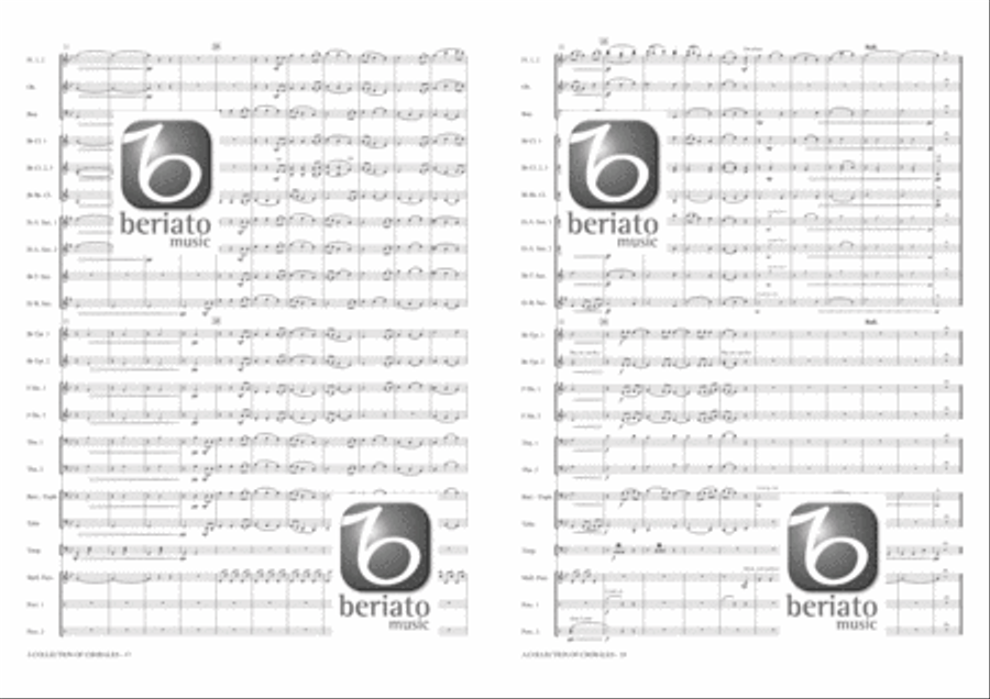 A Collection of Chorales Concert Band scores gallery preview page 10