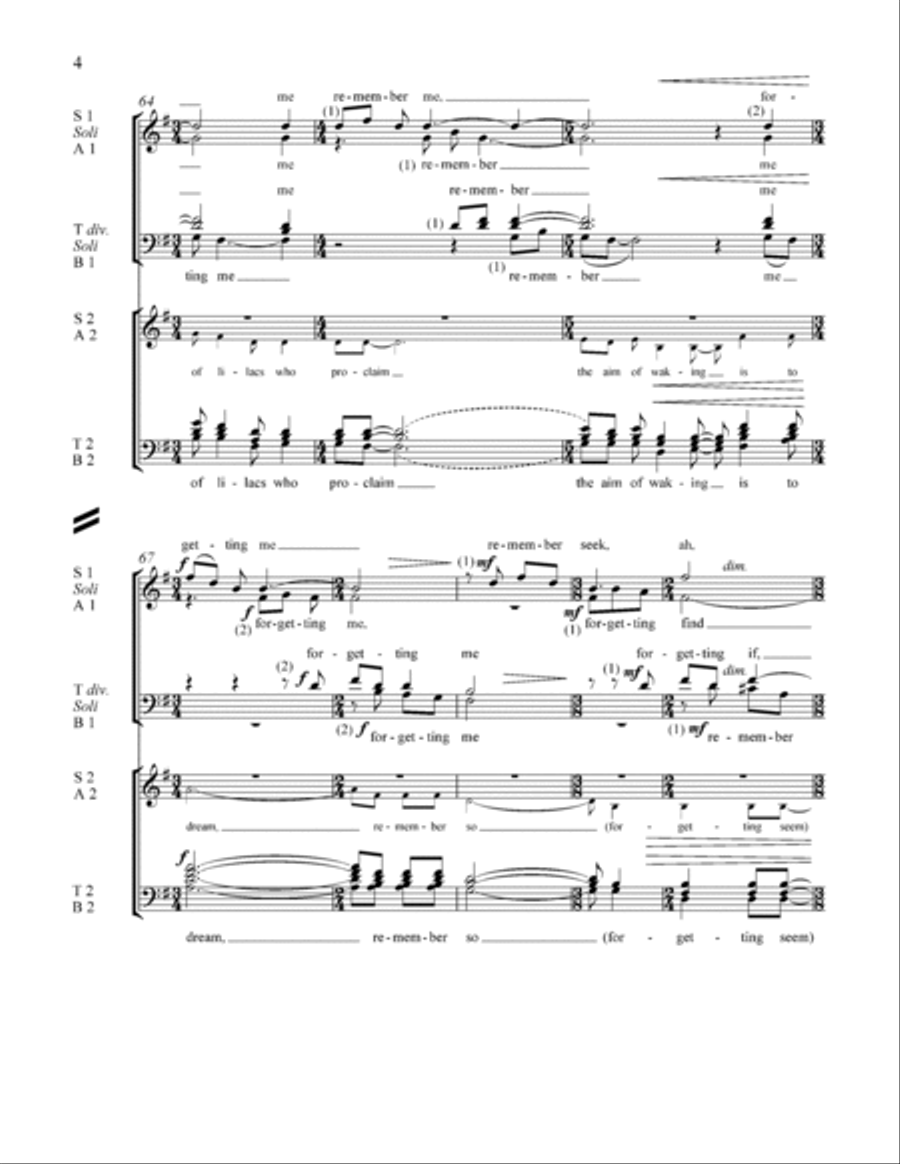 in time of (Unaccompanied Version) 4-Part scores gallery preview page 4
