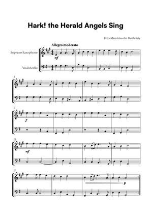 Felix Mendelssohn Bartholdy - Hark the Herald Angels Sing (for Soprano Saxophone and Cello)