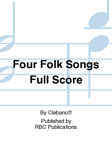 Four Folk Songs Full Score