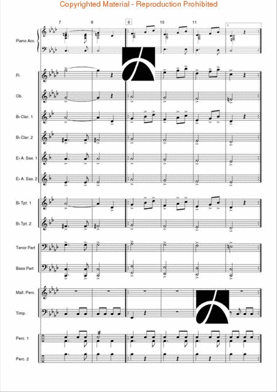 Spanish Overture Concert Band scores gallery preview page 3