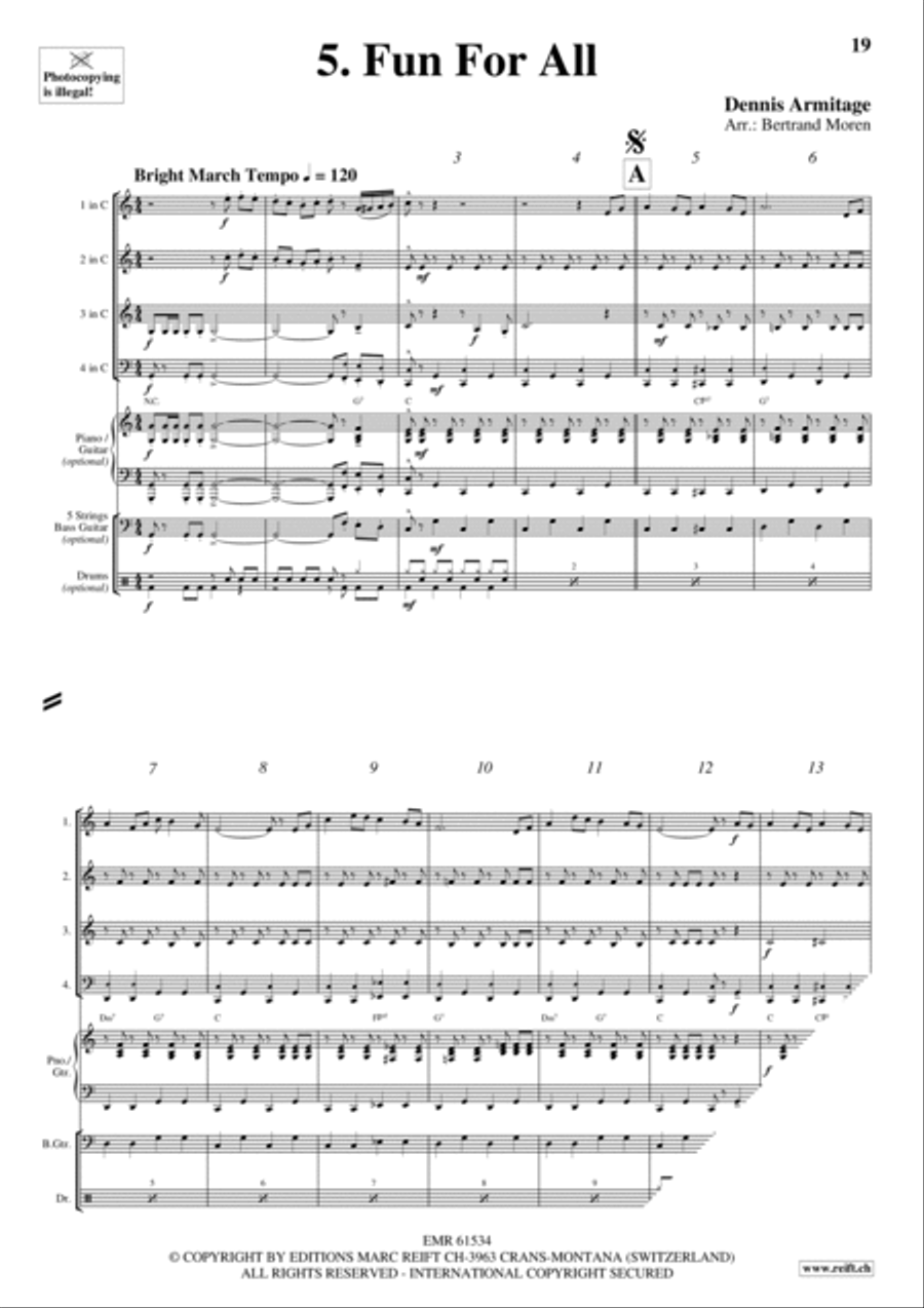 Beer Party Brass Quartet scores gallery preview page 7