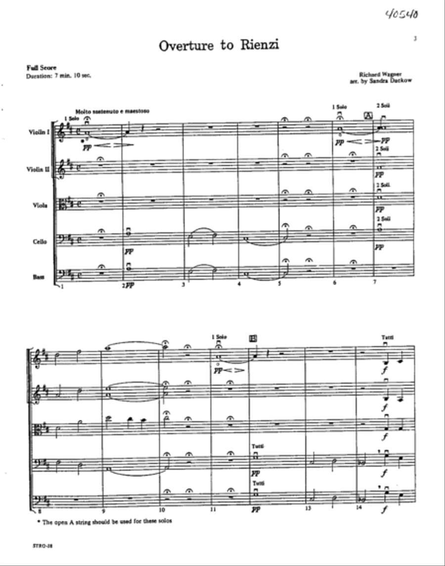 Rienzi Overture