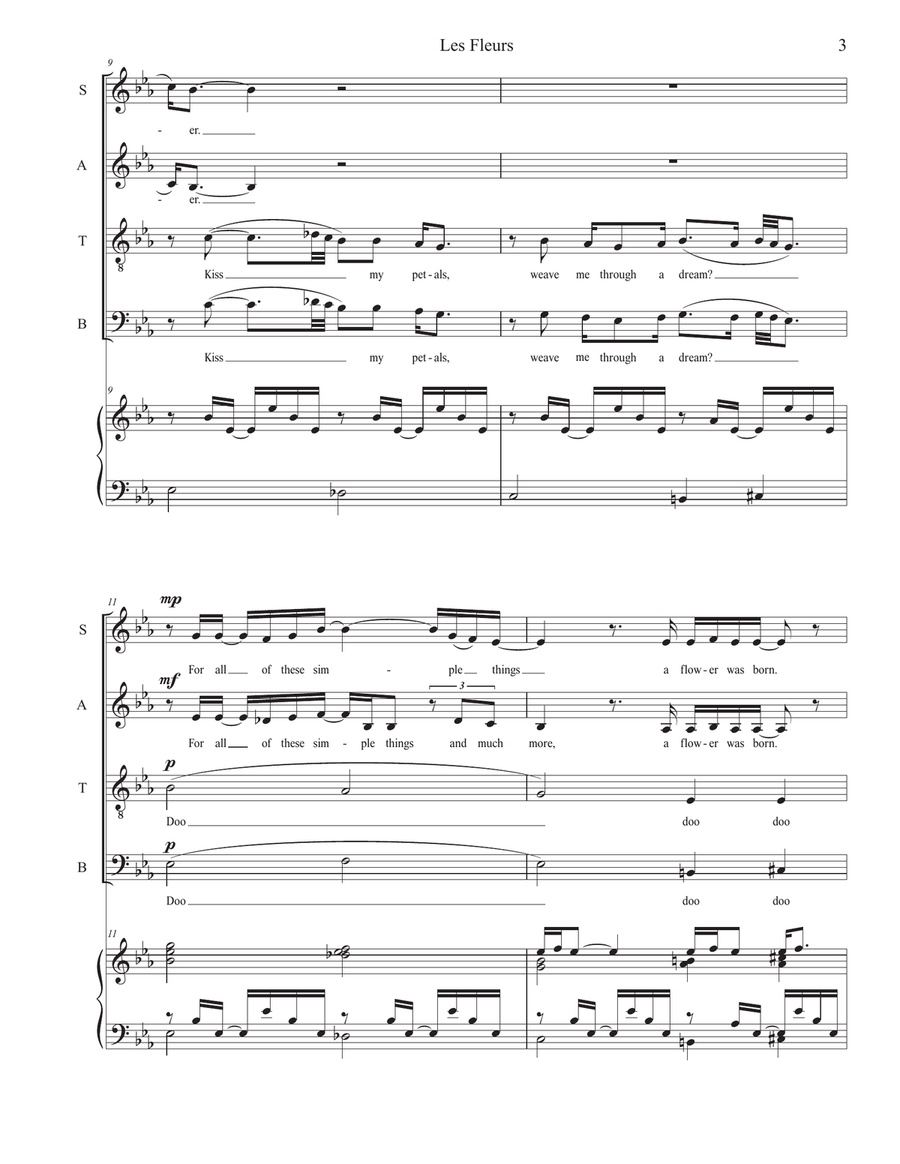 Les Fleur 4-Part scores gallery preview page 4