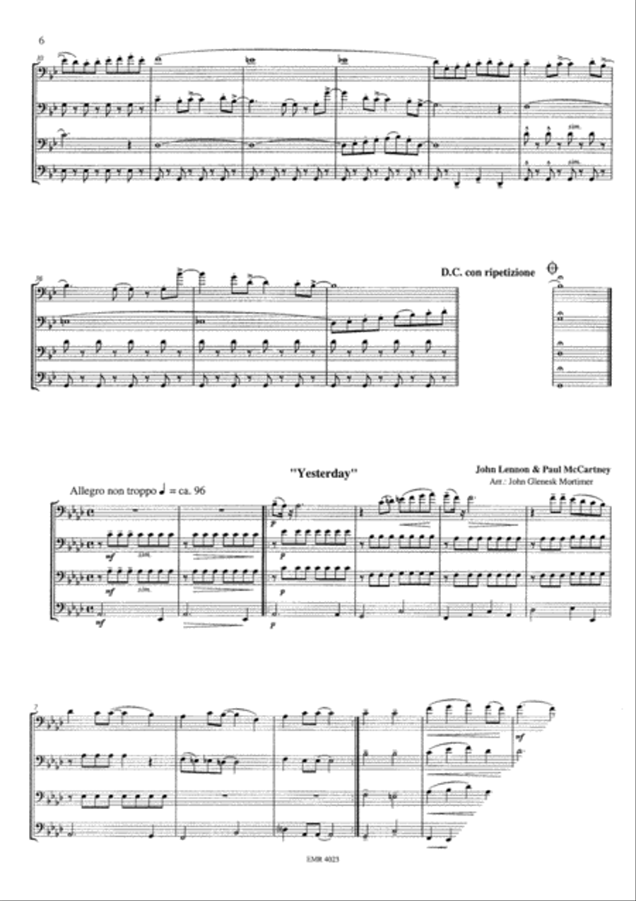 The Beatles The Beatles Bassoon Quartet scores gallery preview page 10
