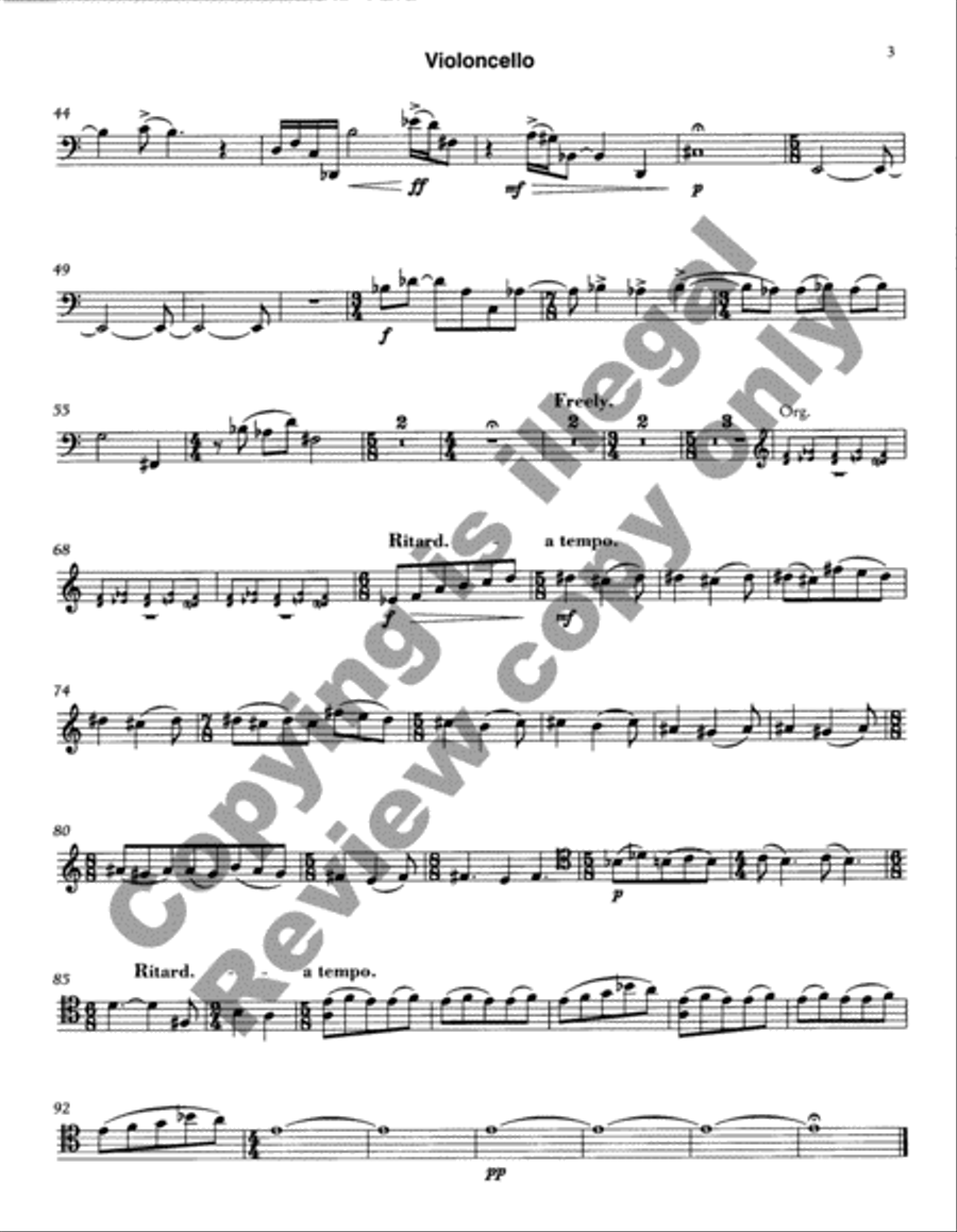 Easter Canticles Easter Canticles Cello scores gallery preview page 13