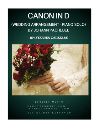 Book cover for Pachelbel's Canon (Wedding Arrangement for Piano Solo)