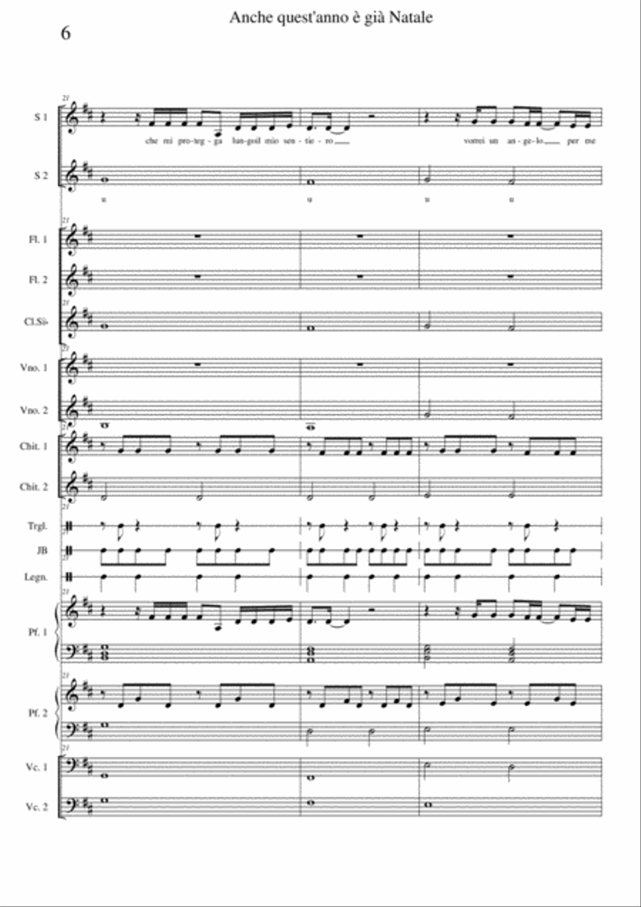 Anche quest'anno è già Natale Choir scores gallery preview page 6