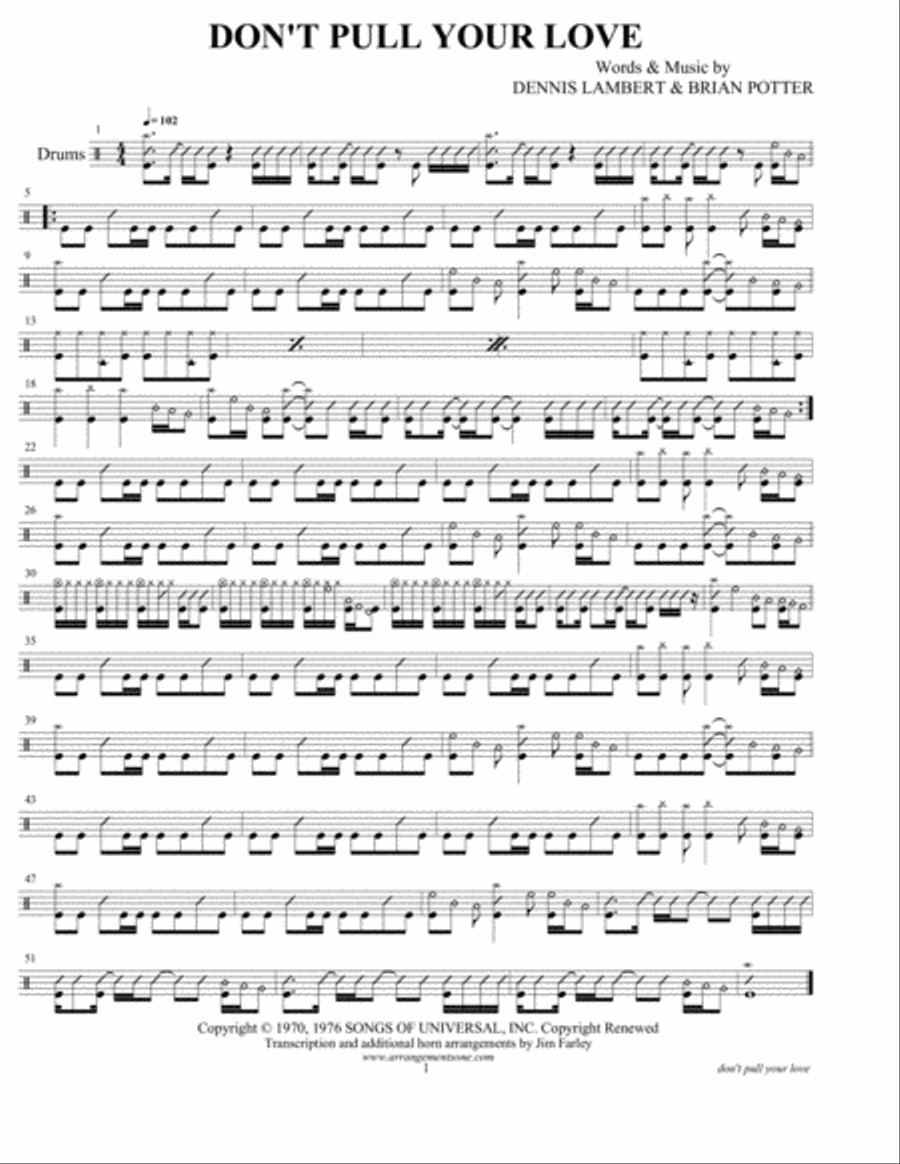Don't Pull Your Love Alto Saxophone scores gallery preview page 2