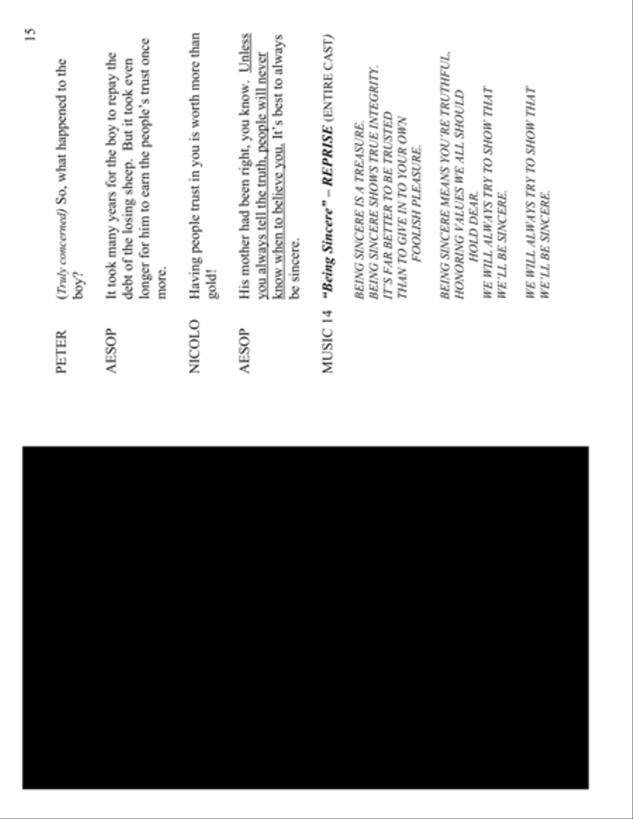 The Boy Who Cried Wolf - Production Kit Small Ensemble scores gallery preview page 4