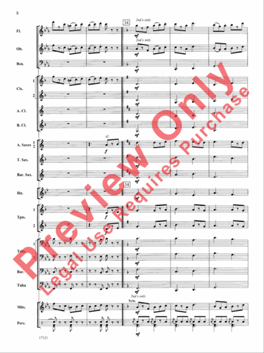 Loch Lomond Concert Band scores gallery preview page 9