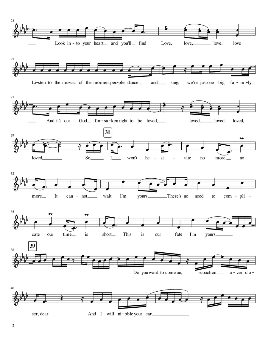 I'm Yours Alto Saxophone scores gallery preview page 2