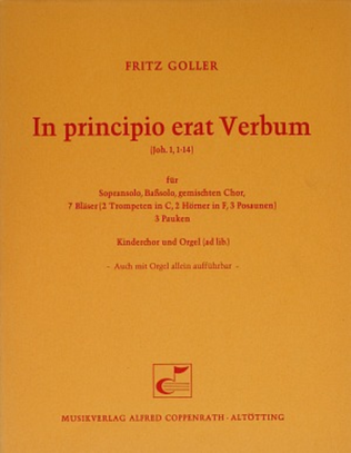 Book cover for In principio erat Verbum