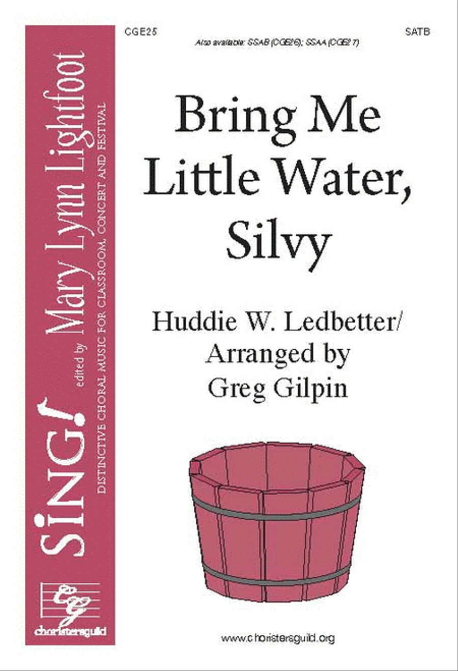 Bring Me Little Water, Silvy (SATB a cappella with opt. percussion) 4-Part scores gallery preview page 1