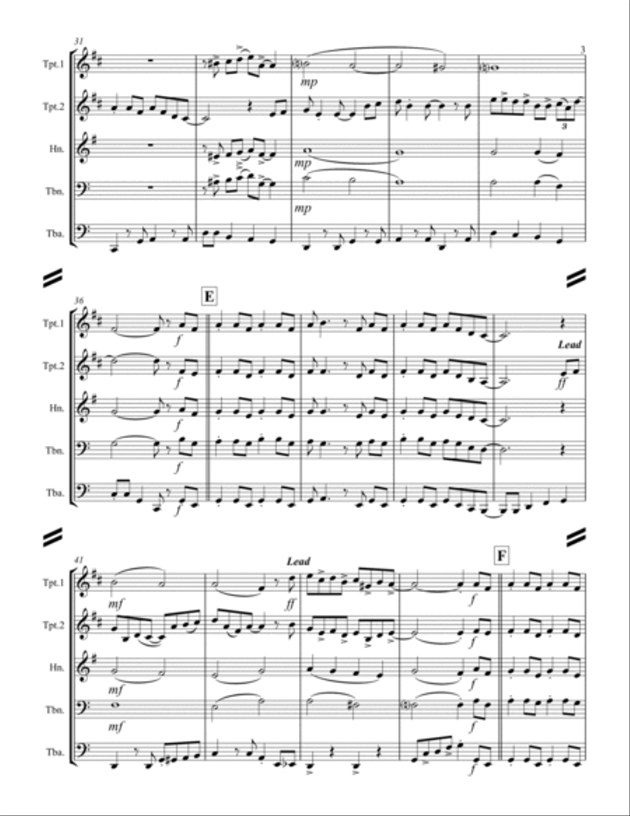 A Marshmallow World Brass Ensemble scores gallery preview page 4