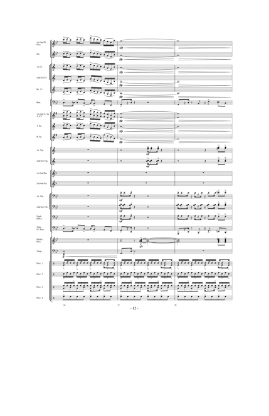 Brazil: Ceremony, Song and Samba Concert Band scores gallery preview page 11
