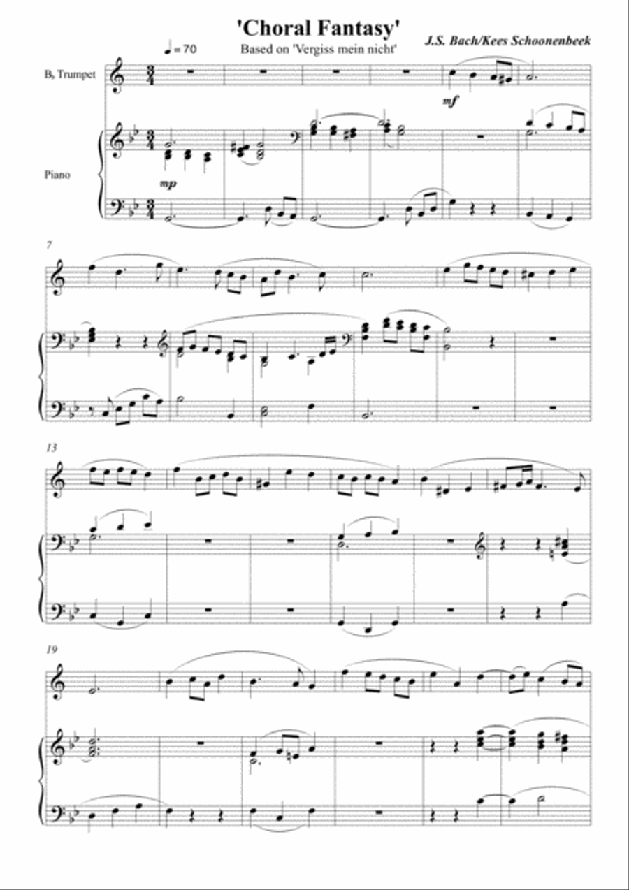 Choral Fantasy Trumpet Solo scores gallery preview page 2