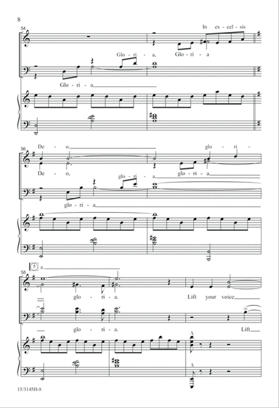 Personent Hodie 4-Part scores gallery preview page 9