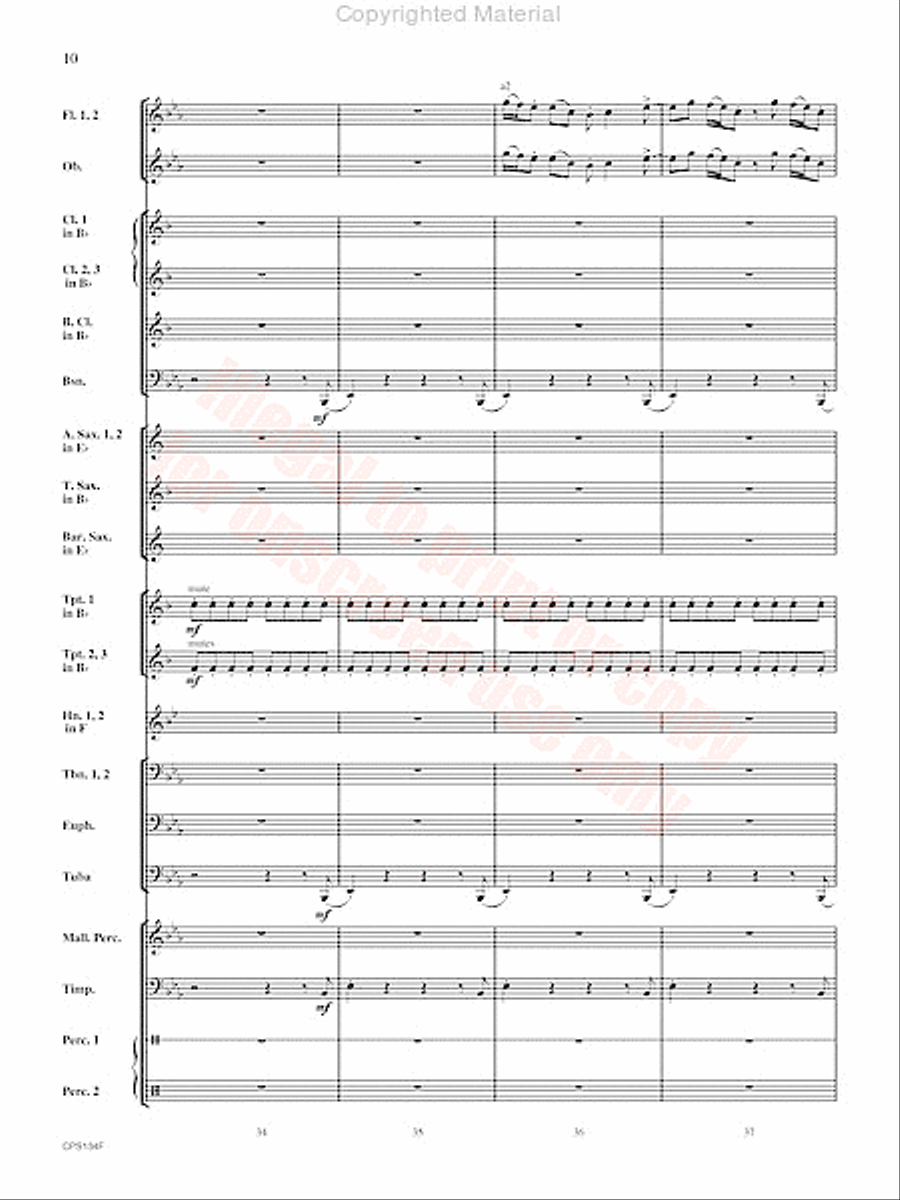 Chisholm Trail Concert Band scores gallery preview page 11