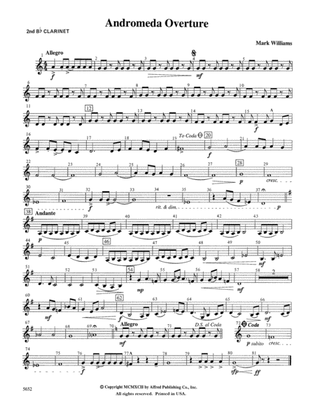Andromeda Overture: 2nd B-flat Clarinet