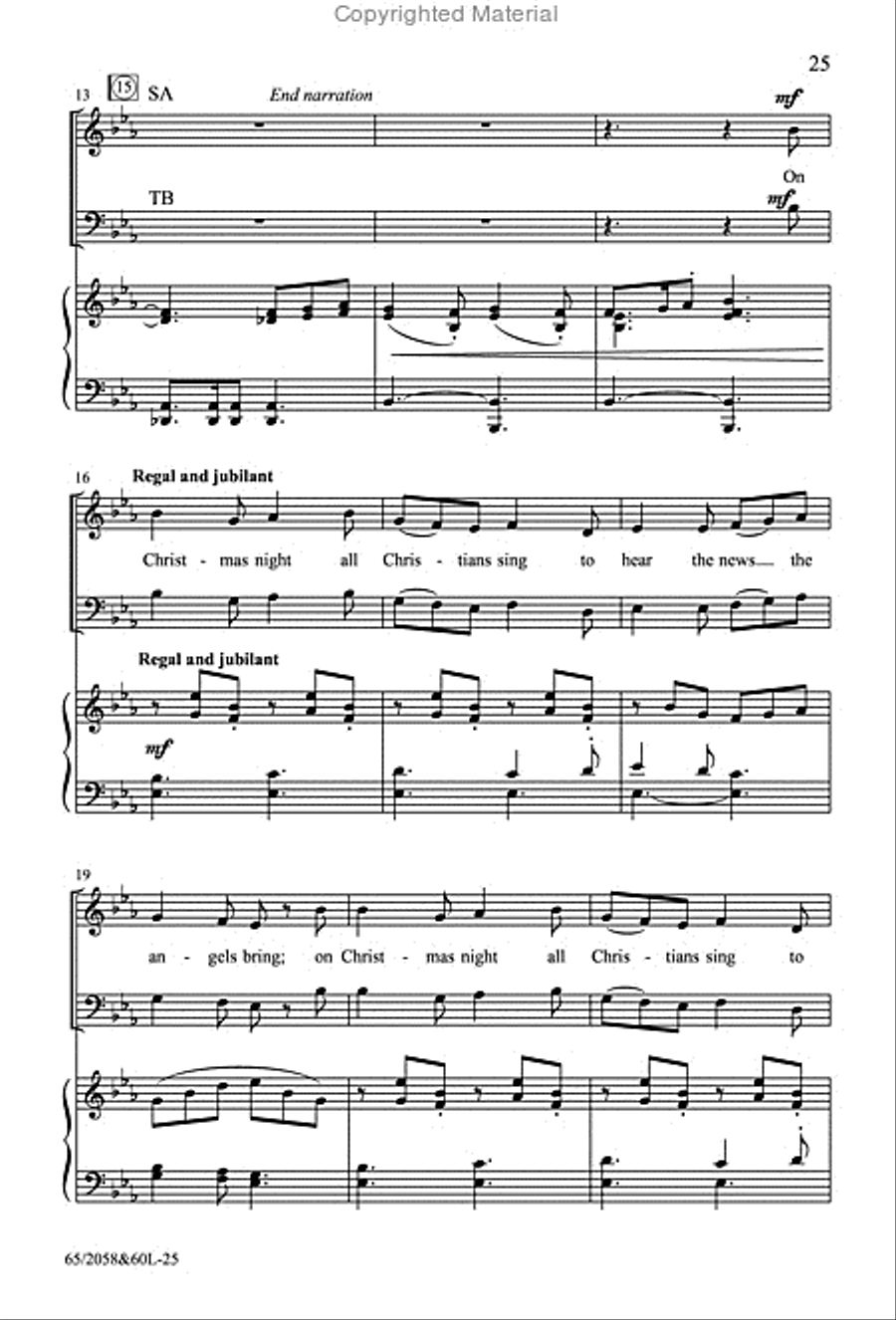 The Christmas Story - SATB Score with Performance CD 4-Part scores gallery preview page 15