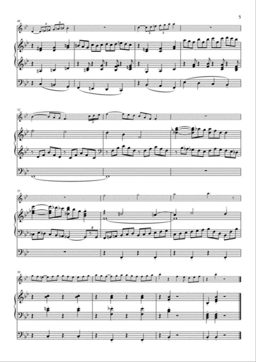 March of Joy for Trumpet & Organ Small Ensemble scores gallery preview page 5