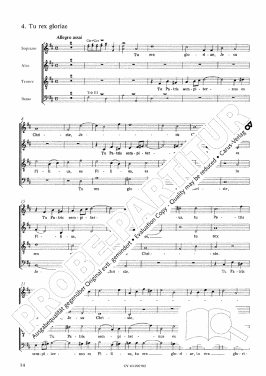 Te Deum 4-Part scores gallery preview page 15