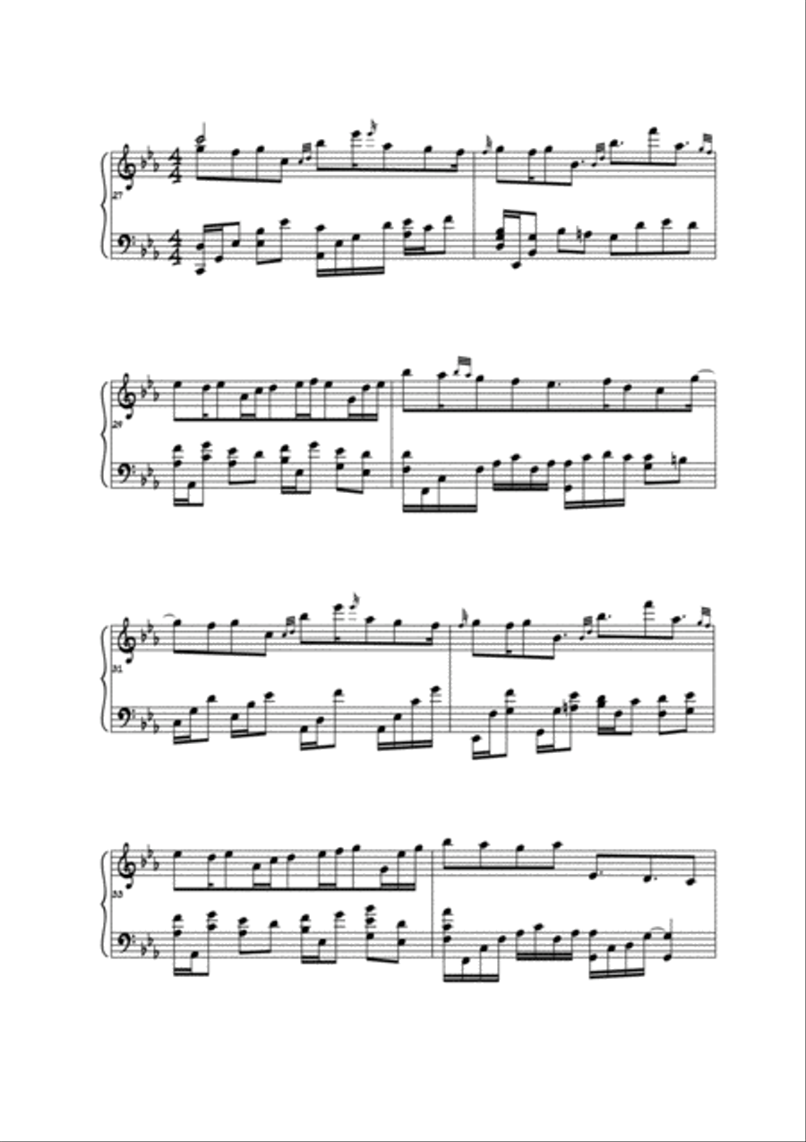 Mark Ehrenfried - Somewhere (revisited) Piano Solo scores gallery preview page 5