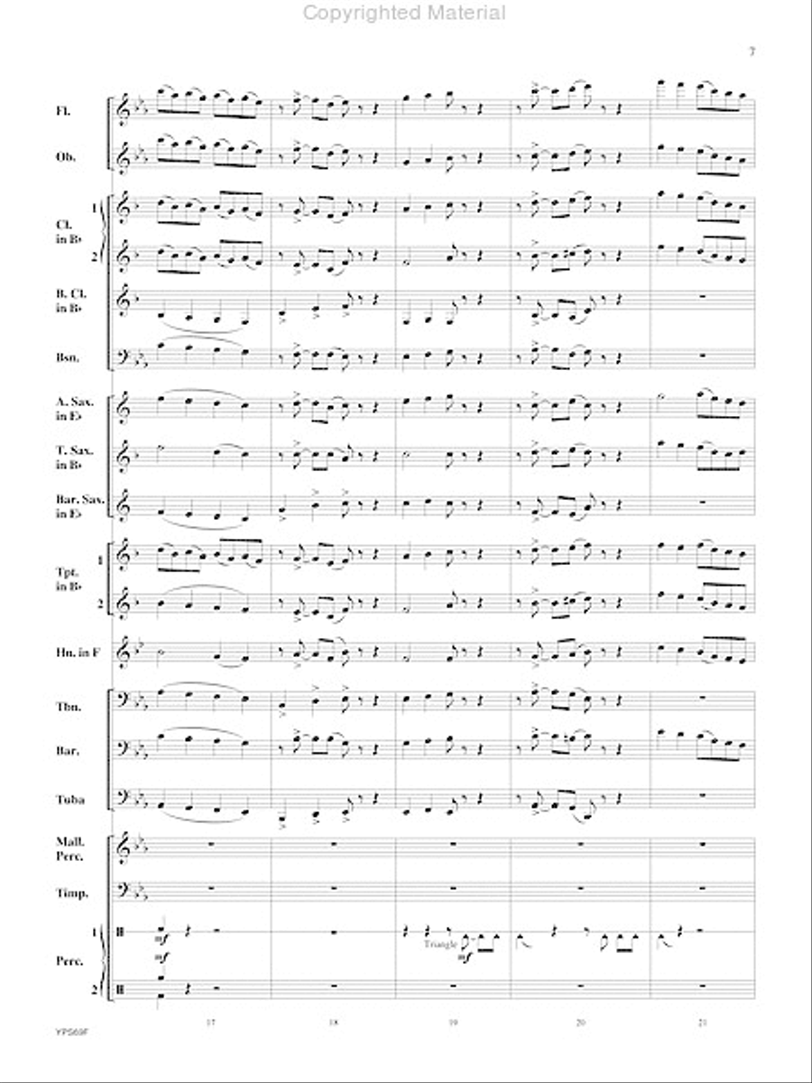 Will Drum for Food Will Drum for Food Concert Band scores gallery preview page 8