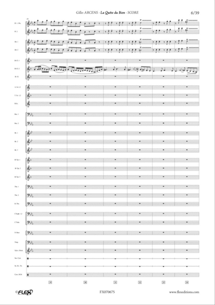 1244 - 2 - La Quete du Bien Concert Band scores gallery preview page 6