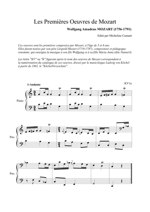 Mozart, Wolfgang Amadeus (1756-1791) : Les premières oeuvres pour clavier (KV1 à 5)