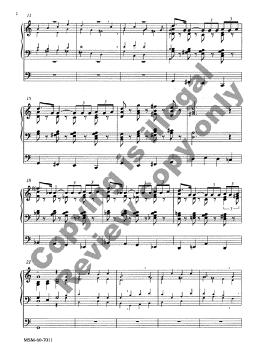 When Morning Gilds the Skies (Full Score) Choir scores gallery preview page 10