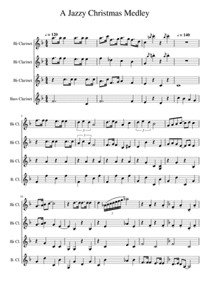 A Jazzy Christmas Medley (clarinet quartet)