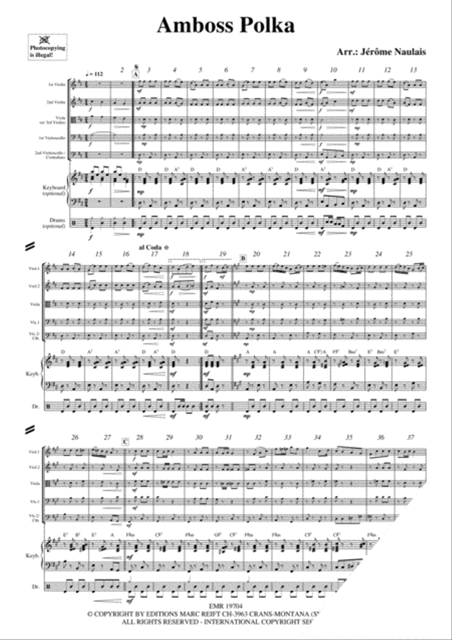 Amboss Polka String Orchestra scores gallery preview page 3