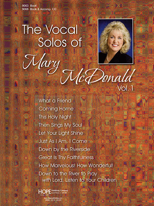 Book cover for The Vocal Solos of Mary McDonald Vol. 1