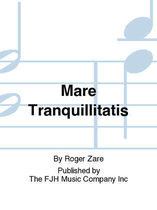 Book cover for Mare Tranquillitatis