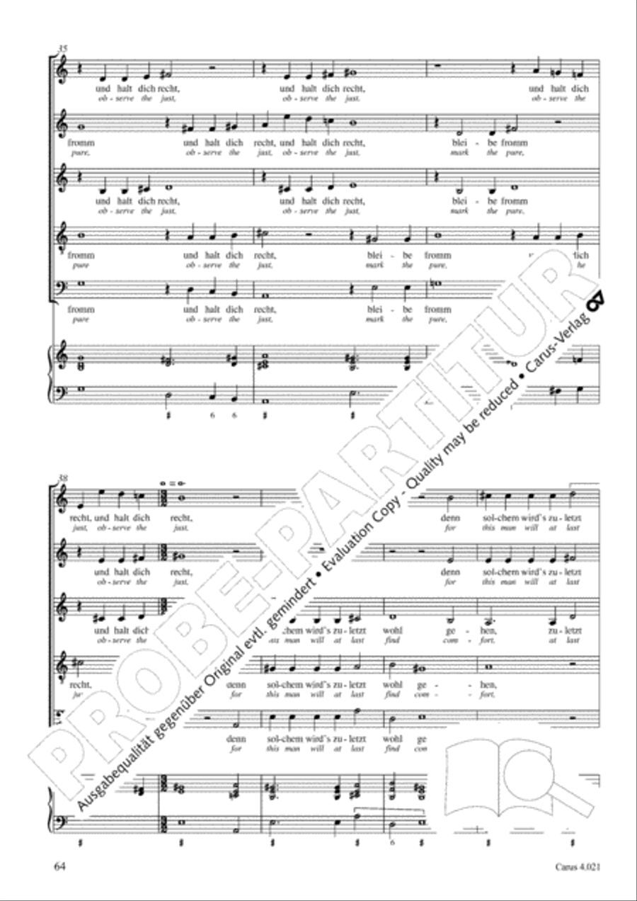 Schein: Israelsbrunnlein. Fontana d'Israel. Complete edition Choir scores gallery preview page 71