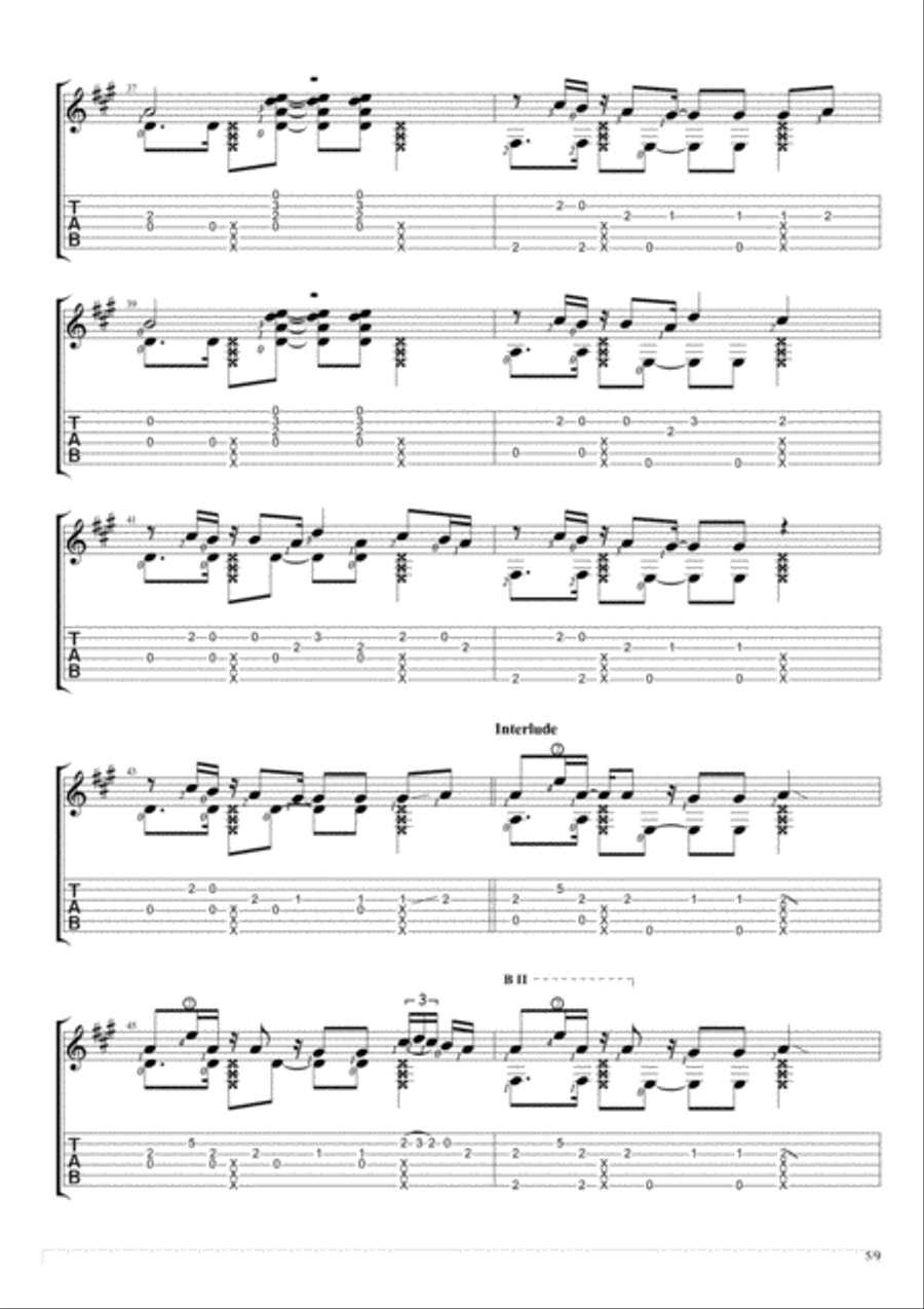 I Like Me Better Guitar Tablature scores gallery preview page 5