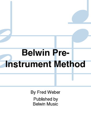 Book cover for Belwin Pre-Instrument Method