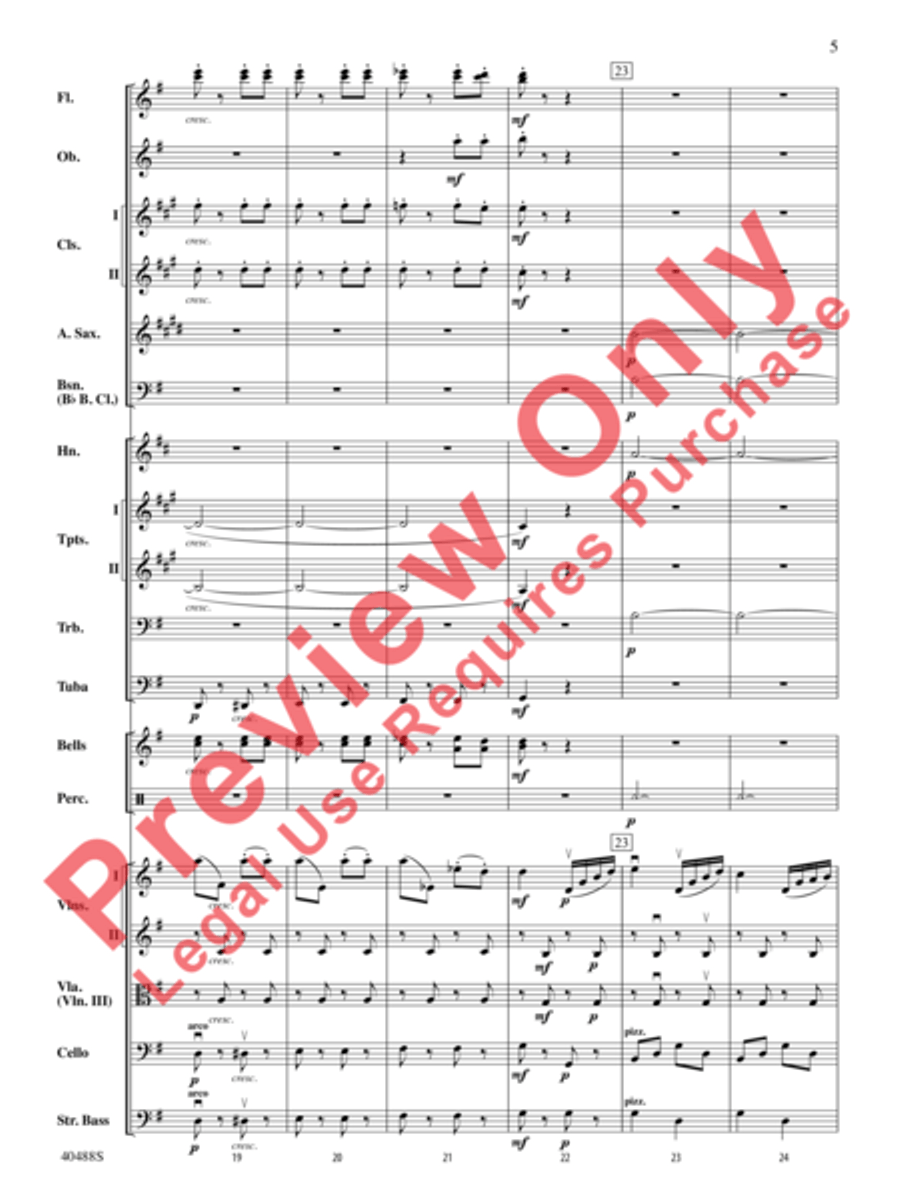 Overture to Die Fledermaus Full Orchestra scores gallery preview page 6