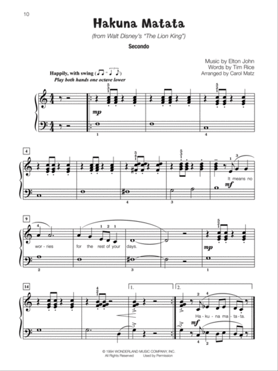 Famous & Fun Pop Duets, Book 4 Small Ensemble scores gallery preview page 7