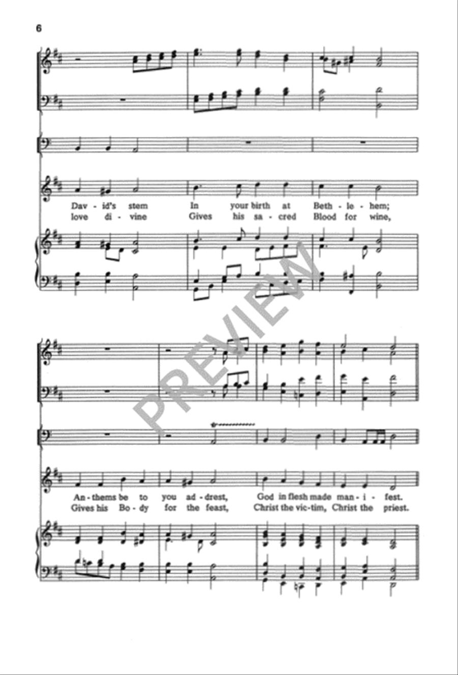 Songs of Thankfulness and Praise / At the Lamb's High Feast We Sing 4-Part scores gallery preview page 7