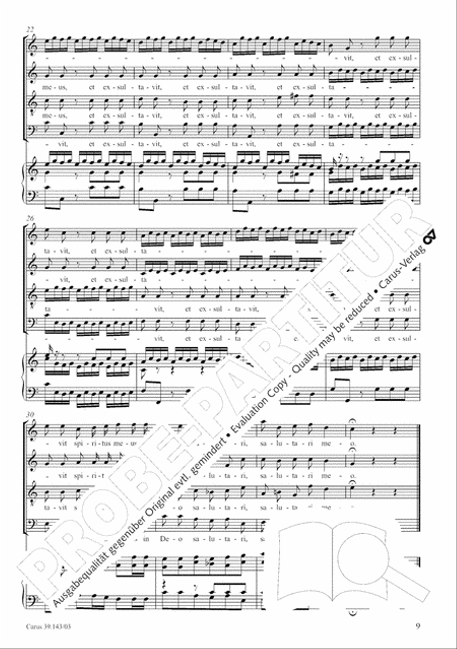 Magnificat in C major 4-Part scores gallery preview page 10