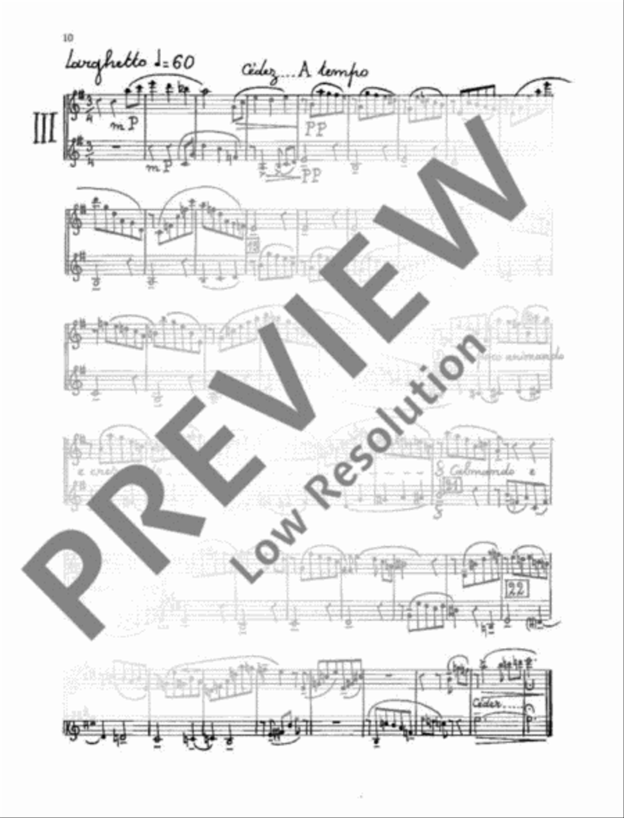 Le colloque des deux perruches Flute scores gallery preview page 11
