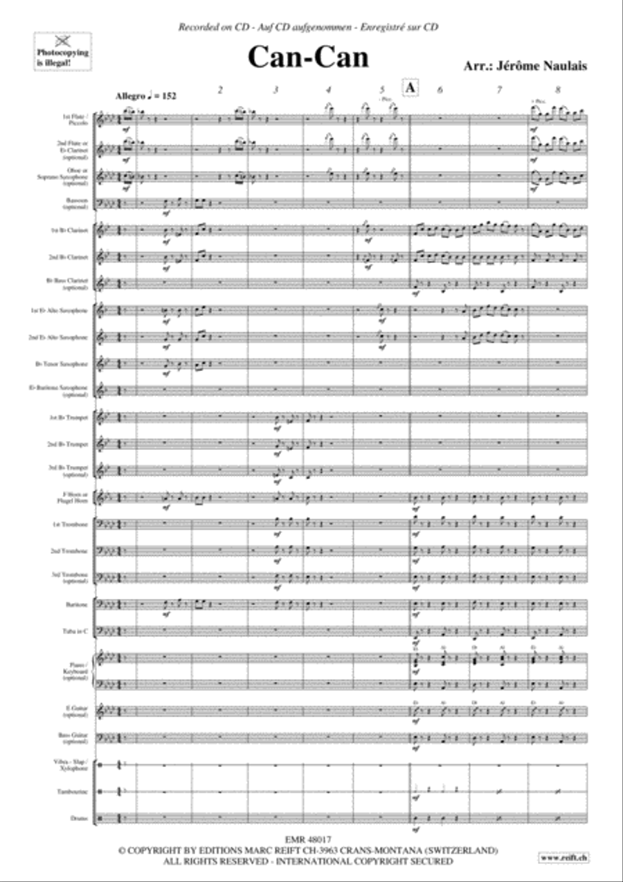 Can-Can Concert Band scores gallery preview page 3