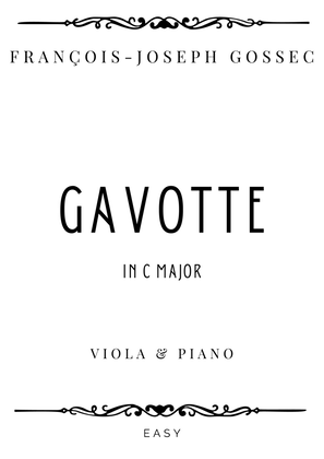 Book cover for Gossec - Gavotte in C Major - Easy