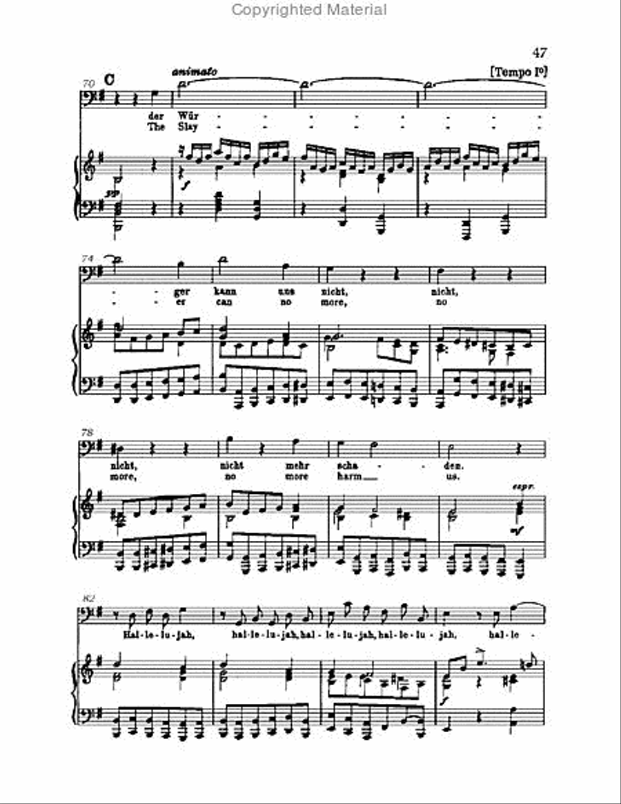 Christ lag in Todsbanden, BWV 4 Choir scores gallery preview page 47