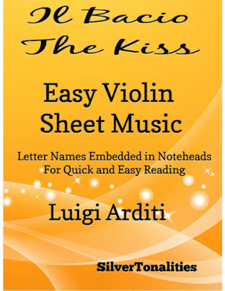 Il Bacio the Kiss Easy Violin Sheet Music